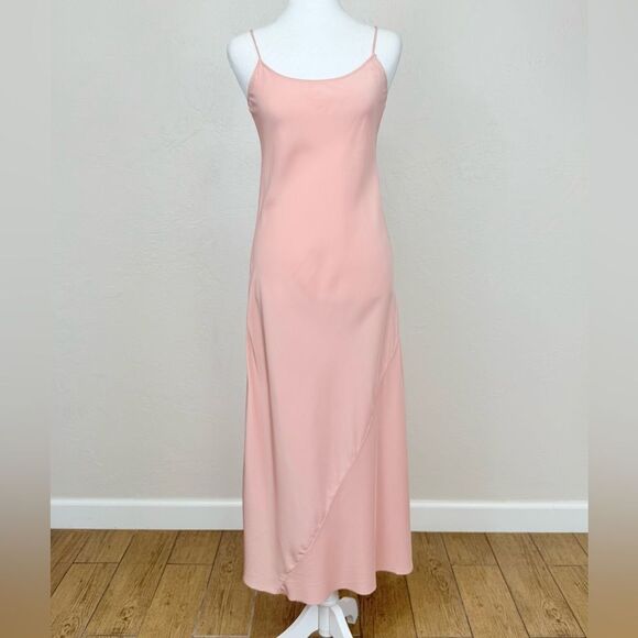 AYR The Ten Outta Ten - Heavyweight Silk Bias Cut Slip Dress Sunset Pink XS - Picture 2 of 16